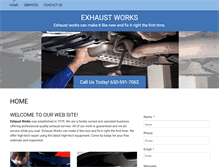 Tablet Screenshot of exhaustworksbelmont.com